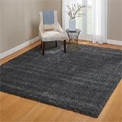 Load image into Gallery viewer, Laura Ashley Luxury Shag Rug- Charcoal
