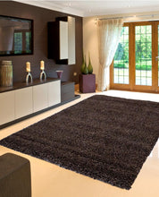 Load image into Gallery viewer, Laura Ashley Luxury Shag Rug- Espresso
