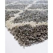 Load image into Gallery viewer, Laura Ashley Luxury Tile Shag Rug- Gray
