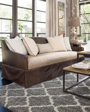 Load image into Gallery viewer, Laura Ashley Luxury Tile Shag Rug- Gray
