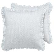 Load image into Gallery viewer, Chloe Cottage Blue European Sham Pair
