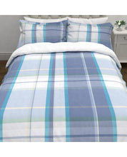 Load image into Gallery viewer, Aldridge Check Bluebell Blue Duvet Cover
