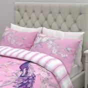 Load image into Gallery viewer, Belvedere Printed Fuchsia Duvet Cover
