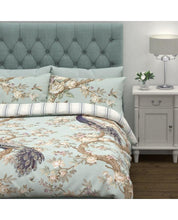 Load image into Gallery viewer, Belvedere Printed Duck Egg Duvet Cover
