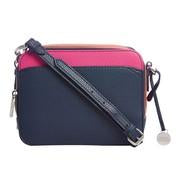 Load image into Gallery viewer, Colourblock Navy Square Cross Body Bag
