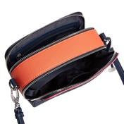Load image into Gallery viewer, Colourblock Navy Square Cross Body Bag
