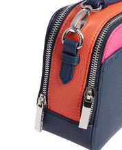 Load image into Gallery viewer, Colourblock Navy Square Cross Body Bag
