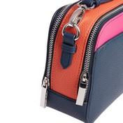 Load image into Gallery viewer, Colourblock Navy Square Cross Body Bag
