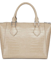 Load image into Gallery viewer, Crocodile Natural Curve Top Grab Bag
