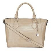 Load image into Gallery viewer, Crocodile Natural Curve Top Grab Bag
