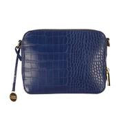 Load image into Gallery viewer, Crocodile Cobalt Square Cross Body Bag
