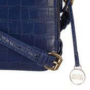 Load image into Gallery viewer, Crocodile Cobalt Square Cross Body Bag
