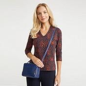 Load image into Gallery viewer, Crocodile Cobalt Square Cross Body Bag
