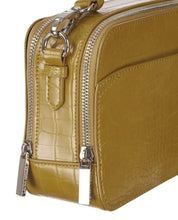 Load image into Gallery viewer, Crocodile Chartreuse Square Cross Body Bag
