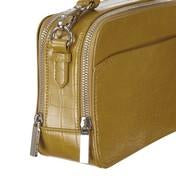 Load image into Gallery viewer, Crocodile Chartreuse Square Cross Body Bag
