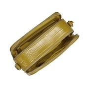 Load image into Gallery viewer, Crocodile Chartreuse Square Cross Body Bag
