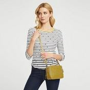 Load image into Gallery viewer, Crocodile Chartreuse Square Cross Body Bag
