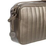 Load image into Gallery viewer, Gold Quilted Square Cross Body Bag with Tassel
