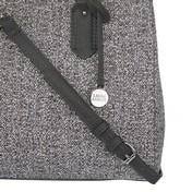 Load image into Gallery viewer, Grey Tweed Double Compartment Grab Bag
