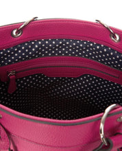 Load image into Gallery viewer, Fuschia Ring Handle Tassel Tote Bag
