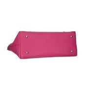 Load image into Gallery viewer, Fuschia Ring Handle Tassel Tote Bag
