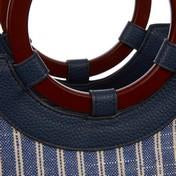 Load image into Gallery viewer, Canvas Stripe Ring Handle Grab Bag
