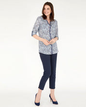 Load image into Gallery viewer, Artist Floral Voile Contrast Trim Blouse
