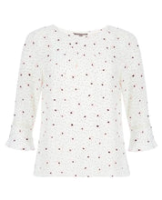 Load image into Gallery viewer, Ivory and Camellia Daisy Garden Blouse

