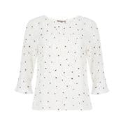 Load image into Gallery viewer, Ivory and Camellia Daisy Garden Blouse
