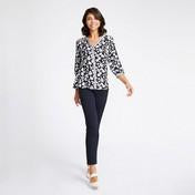 Load image into Gallery viewer, Contrast Trim Little Venice Print Blouse
