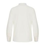 Load image into Gallery viewer, Ivory Dobby and Lace Pintuck Blouse
