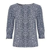 Load image into Gallery viewer, 3/4 Sleeve Woodland Ditsy Pin Tuck Top
