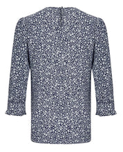 Load image into Gallery viewer, 3/4 Sleeve Woodland Ditsy Pin Tuck Top
