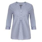 Load image into Gallery viewer, 3/4 Sleeve Flocked Dot &amp; Stripe Shirt
