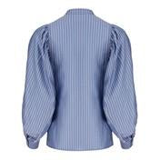 Load image into Gallery viewer, Blue Wide Sleeve Stripe Blouse
