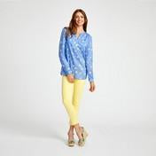 Load image into Gallery viewer, Lemon Drop Voile Blouse
