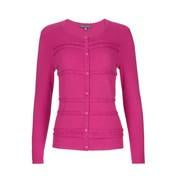 Load image into Gallery viewer, Fuschia Rick Rack Cardigan
