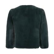 Load image into Gallery viewer, Dark Evergreen Fur Jacket

