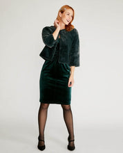 Load image into Gallery viewer, Dark Evergreen Fur Jacket
