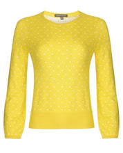 Load image into Gallery viewer, Bell Sleeve Jacquard Spot Sweater
