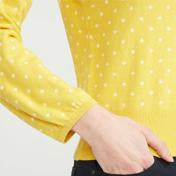 Load image into Gallery viewer, Bell Sleeve Jacquard Spot Sweater
