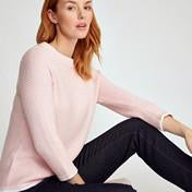 Load image into Gallery viewer, Camellia Crew Neck Stitch Sweater
