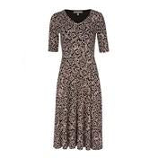 Load image into Gallery viewer, 3/4 Sleeve V-Neck Pebble Print Dress
