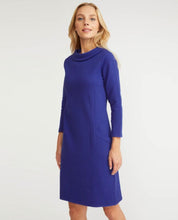 Load image into Gallery viewer, Cobalt Bardot Neck Textured Dress
