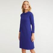 Load image into Gallery viewer, Cobalt Bardot Neck Textured Dress
