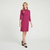 Load image into Gallery viewer, Cranberry Textured Bardot Dress
