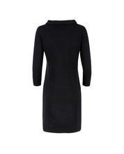 Load image into Gallery viewer, Black Bardot Textured Dress
