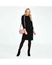 Load image into Gallery viewer, Black Bardot Textured Dress
