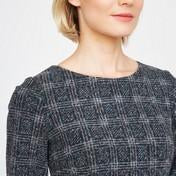 Load image into Gallery viewer, Brushed Check Jersey Dress
