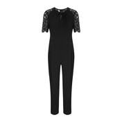 Load image into Gallery viewer, Black Lace Sleeve Jumpsuit
